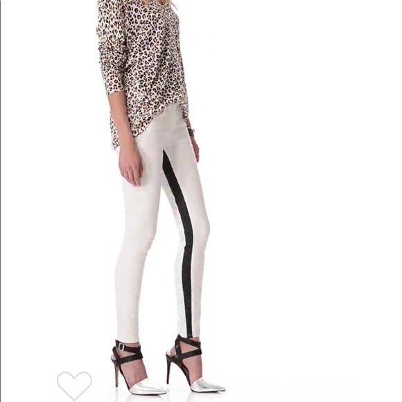 3x1 Channel Coated Inseam White Ankle Skinny Jeans - Picture 3 of 8